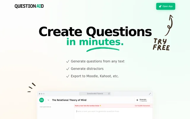 QuestionAid website screenshot