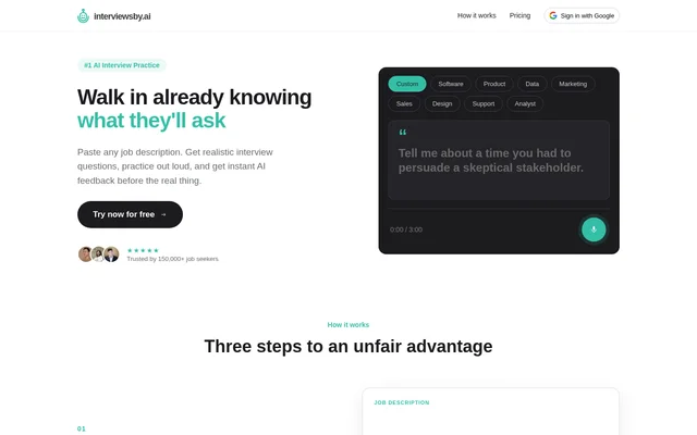 Interviewsby.ai website screenshot